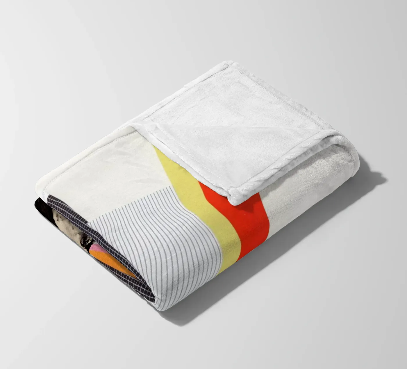 Eruption fleece blanket by Cassia Beck Collage