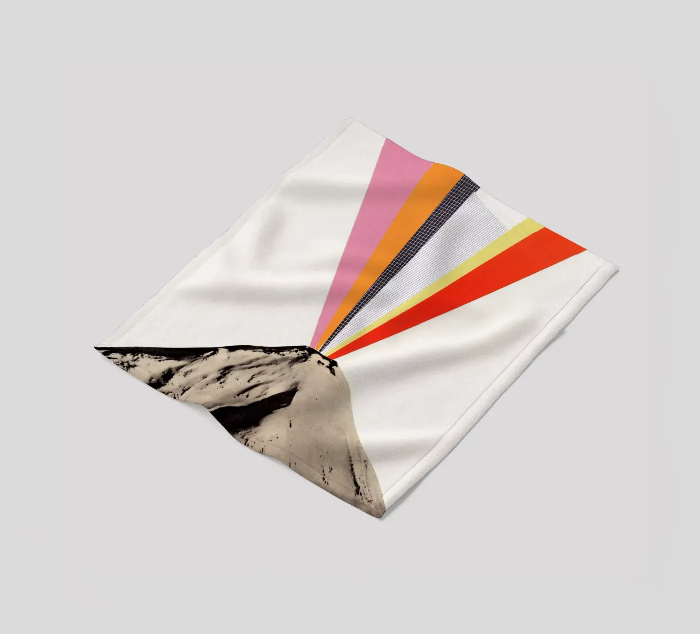 Eruption fleece blanket by Cassia Beck Collage