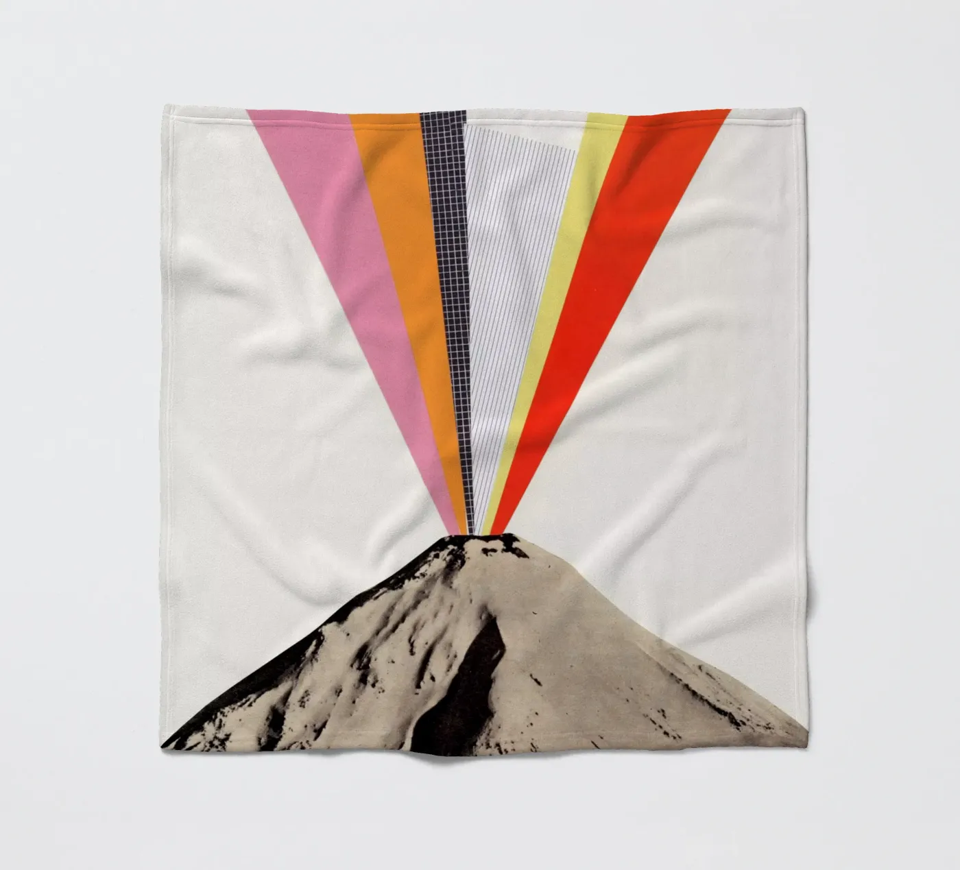 Eruption fleece blanket by Cassia Beck Collage