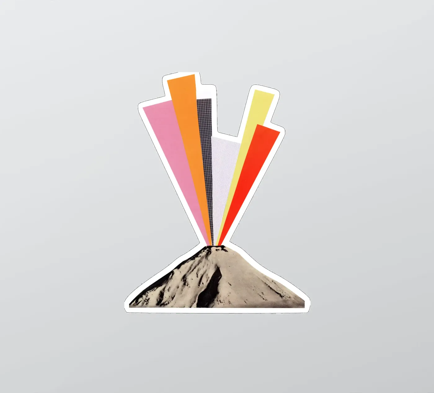 Eruption sticker by Cassia Beck Collage