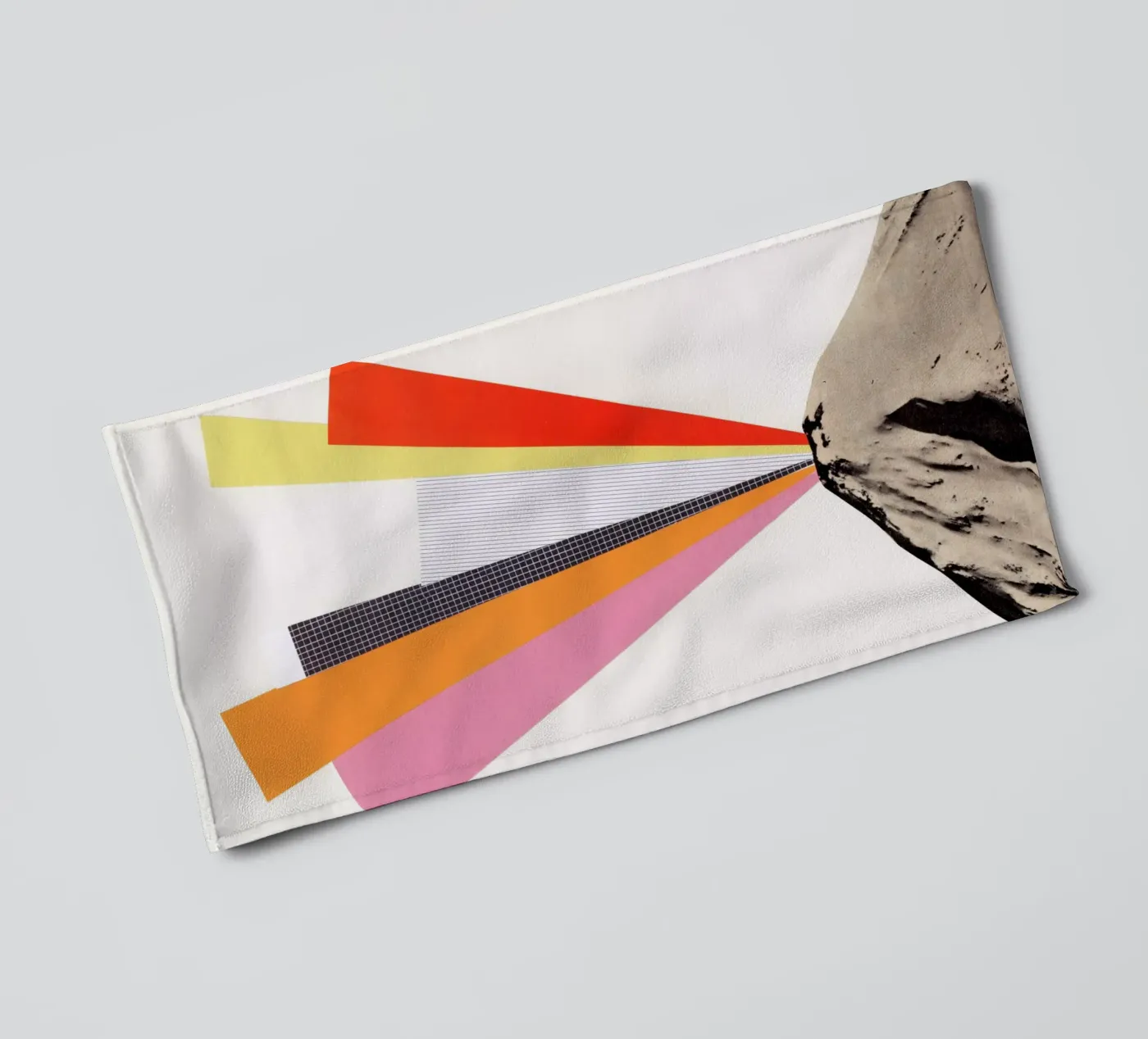 Eruption towel by Cassia Beck Collage