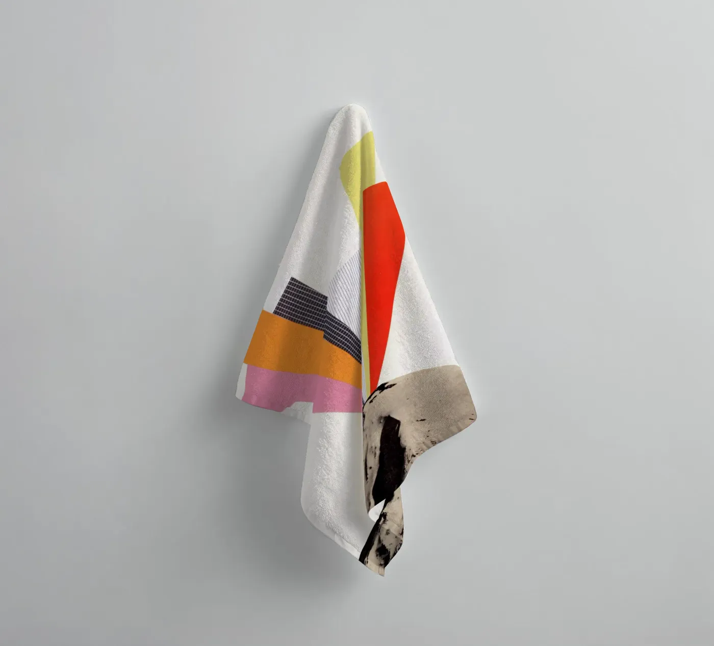 Eruption towel by Cassia Beck Collage