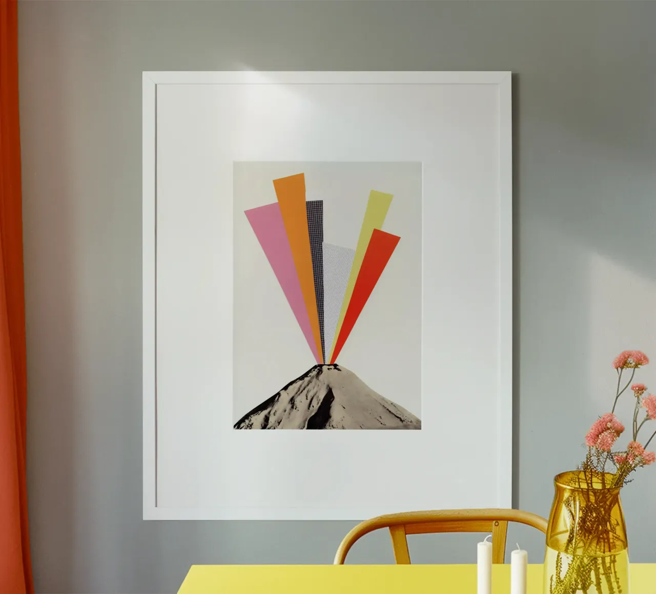 Eruption poster by Cassia Beck Collage