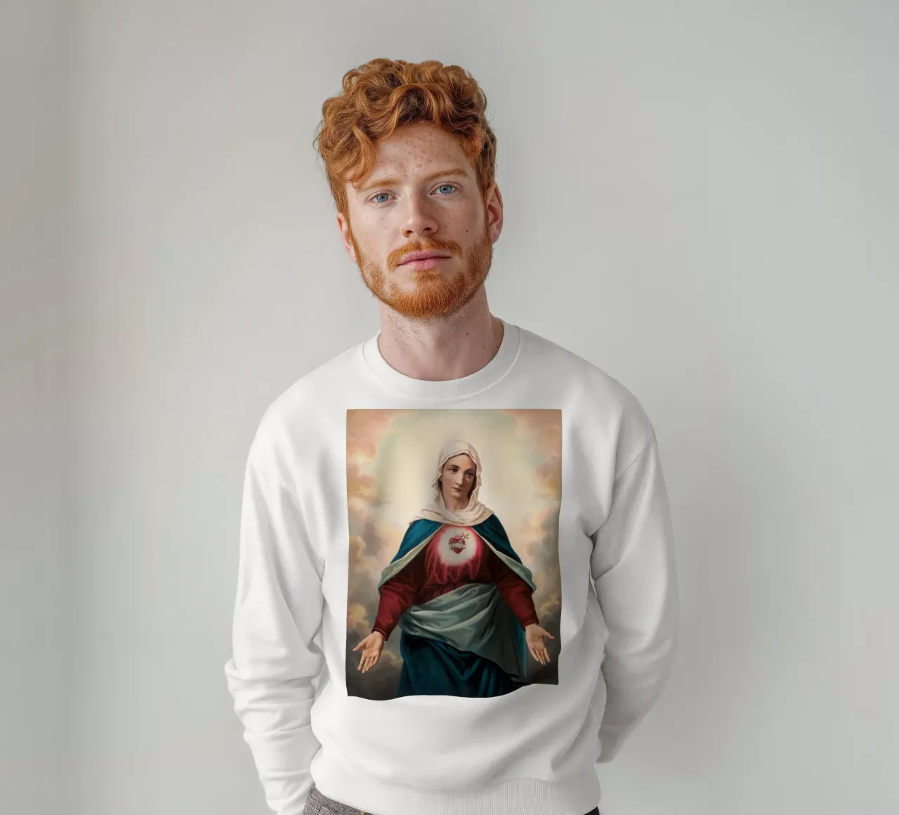 Immaculate Heart of Mary felpa da apoloprints