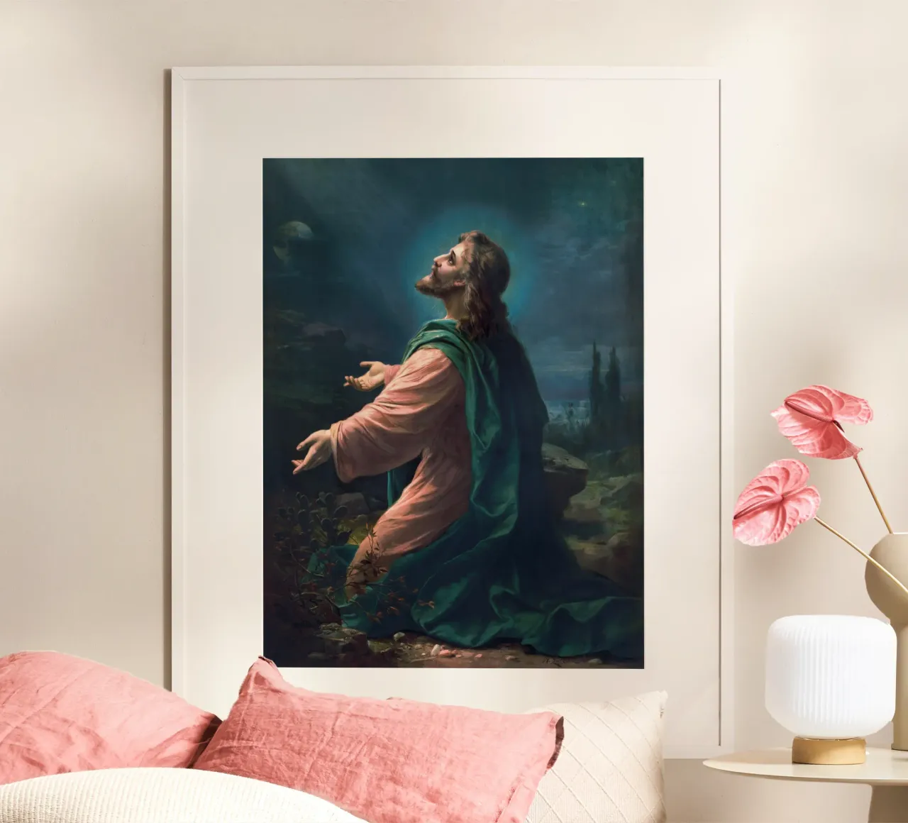Christ in the Garden of Gethsemane poster da apoloprints