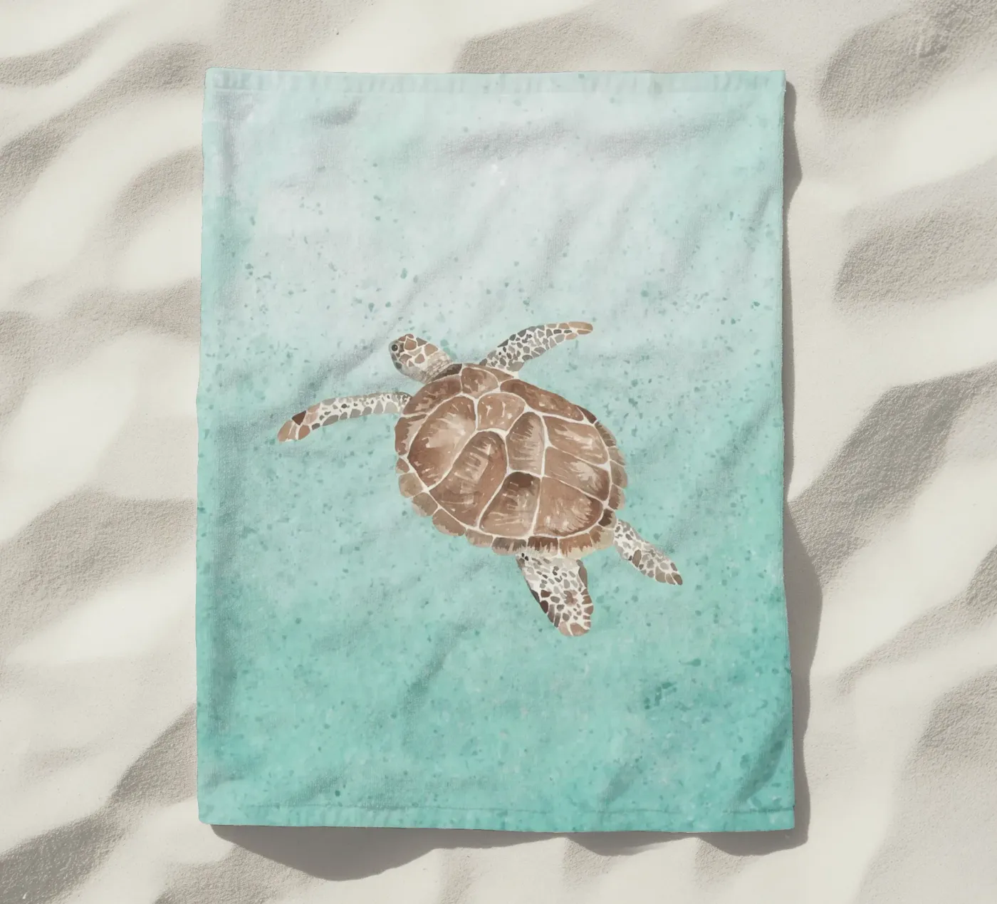 Turtle Green telo mare da Happyfacespace