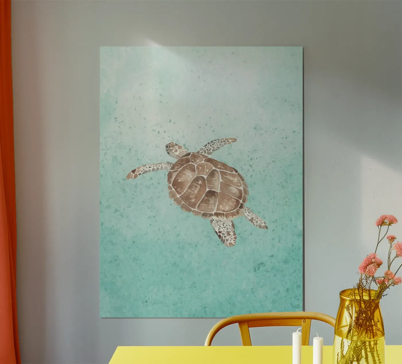 Turtle Green poster by Happyfacespace
