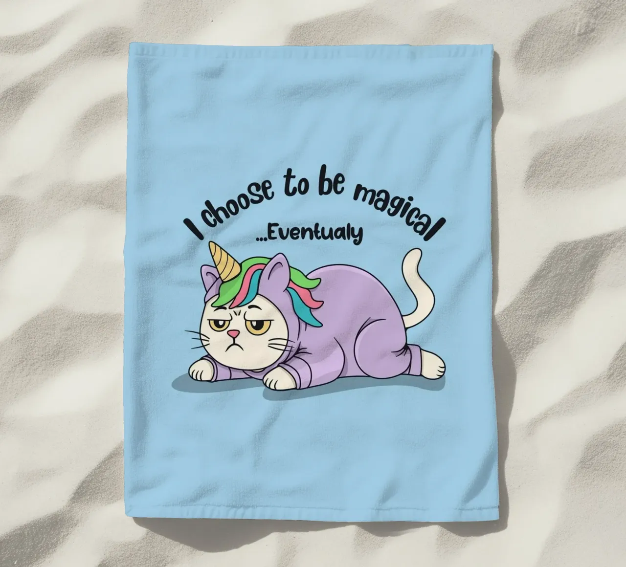 Ho scelto di essere magico... Eventualmente telo mare da Loobs