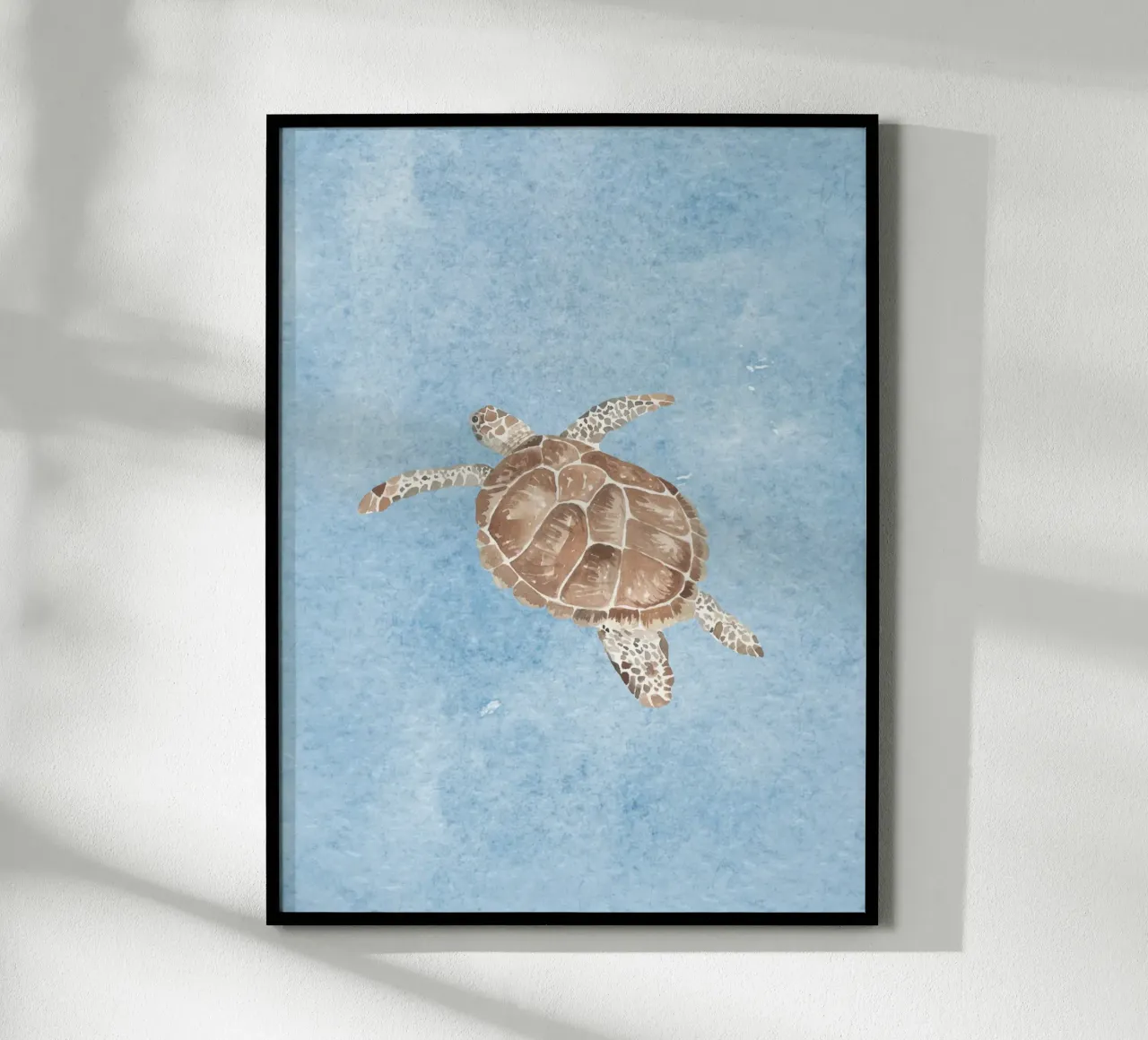 Turtle Blue poster by WijdevenDesign