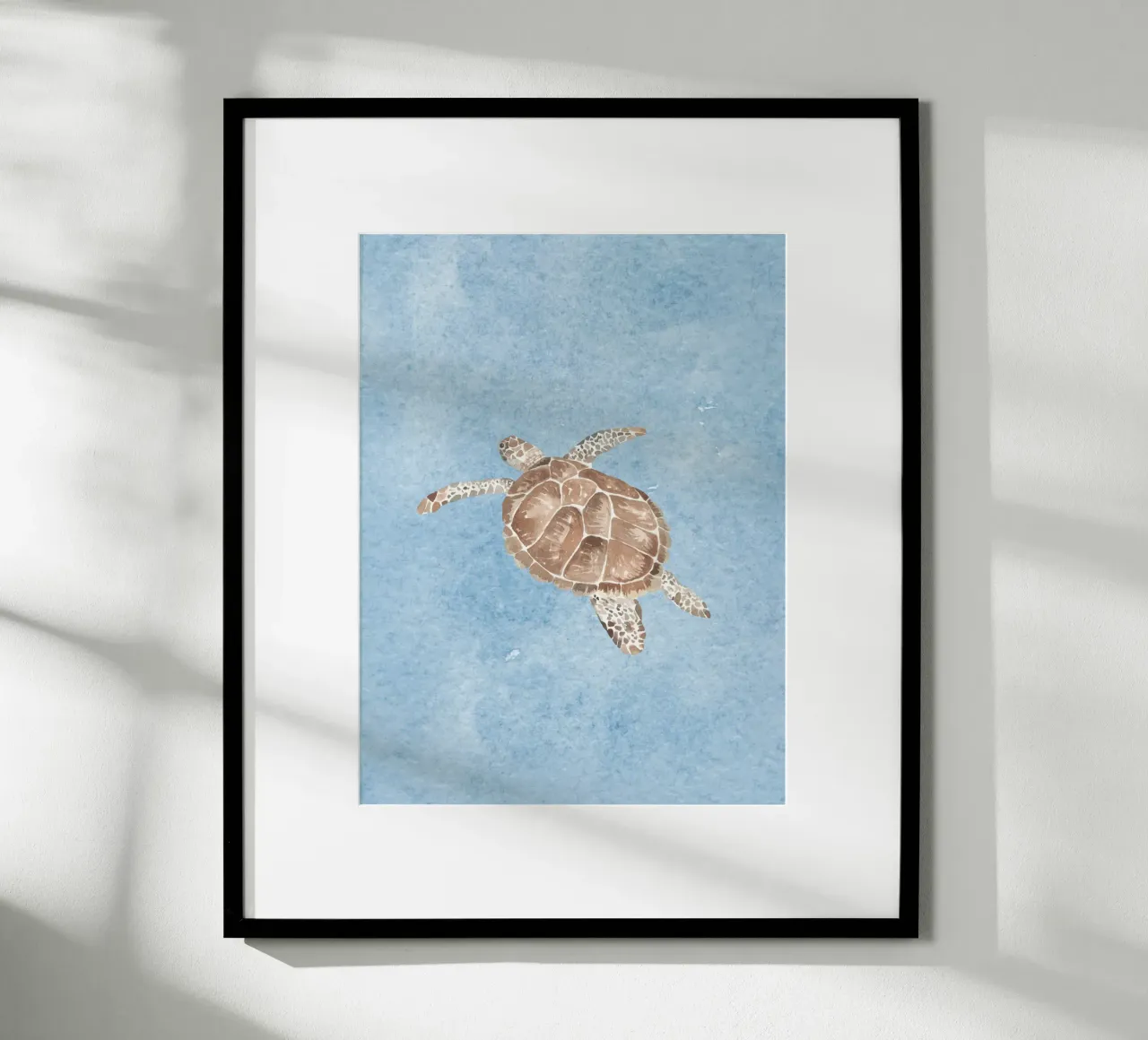Turtle Blue poster by WijdevenDesign