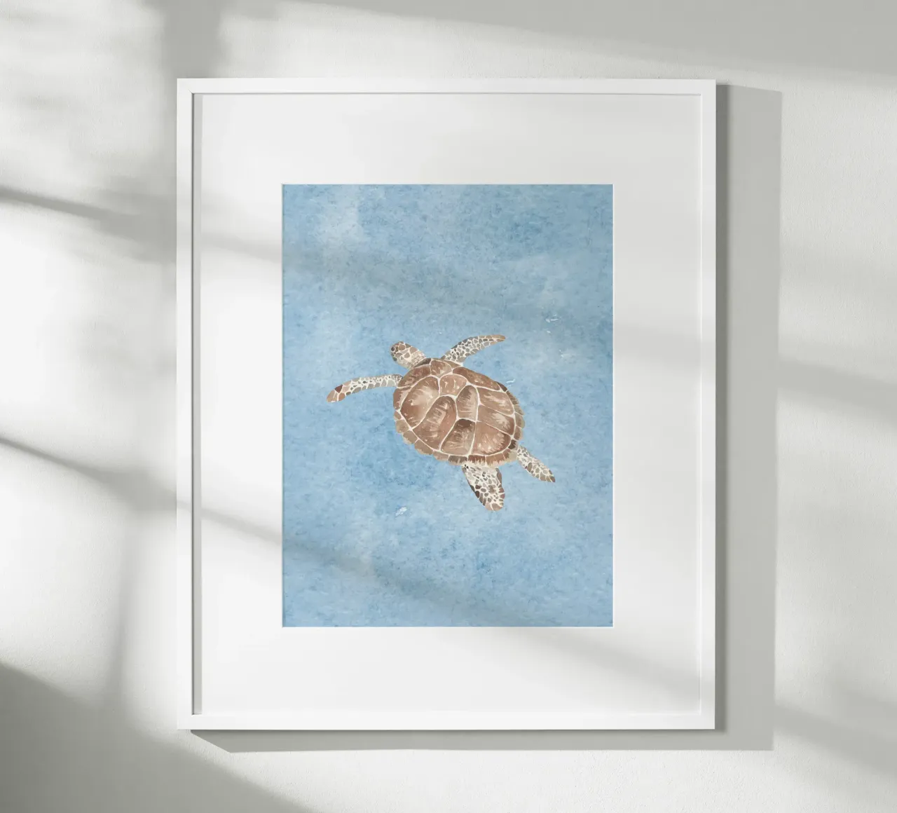 Turtle Blue poster by WijdevenDesign