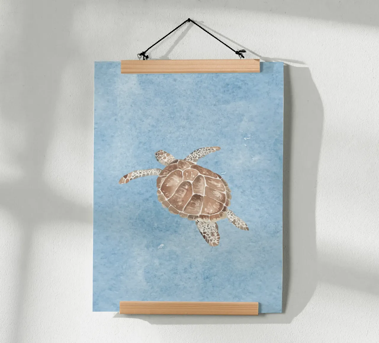 Turtle Blue poster by WijdevenDesign