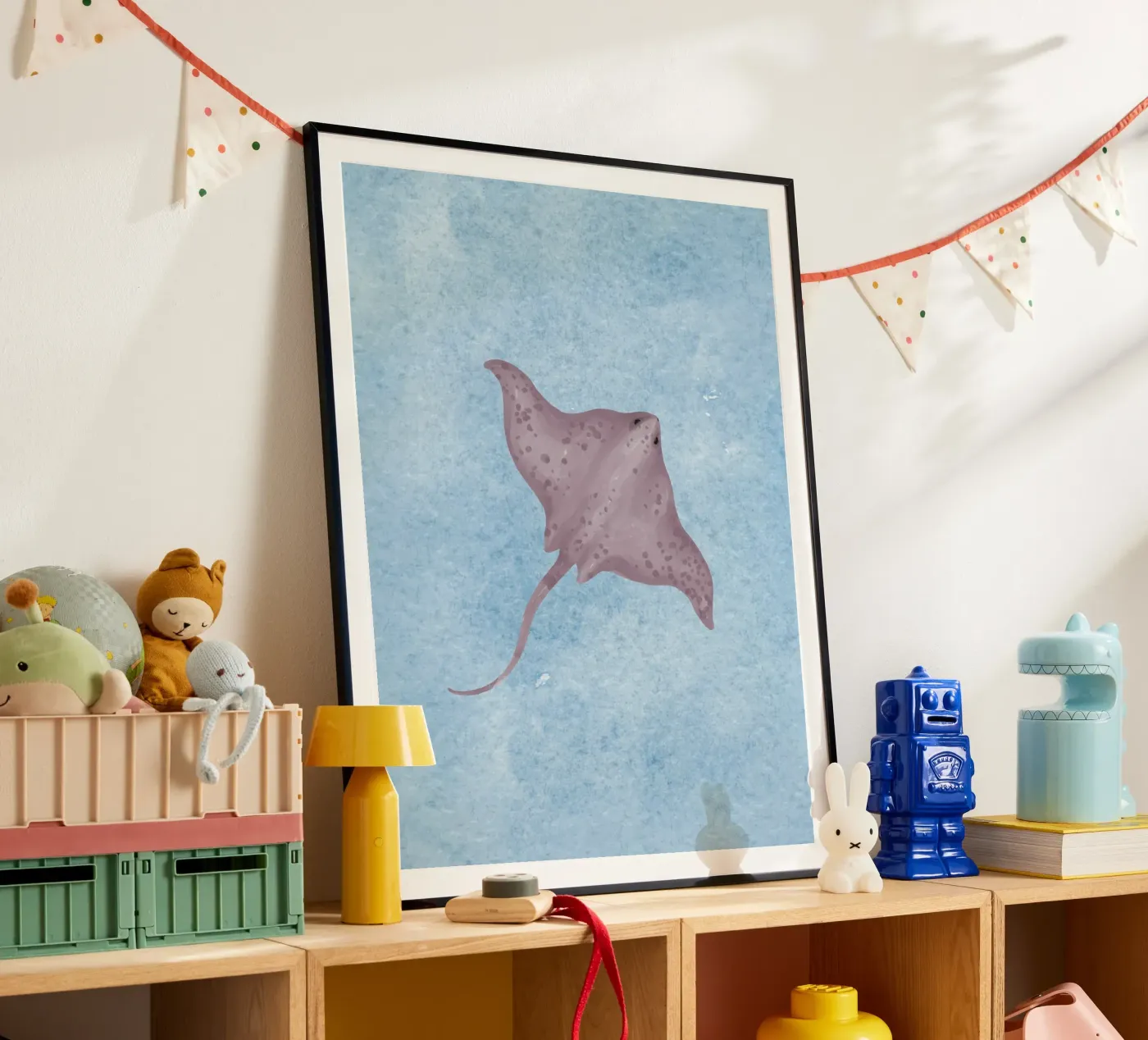 Blu pastinaca poster da Happyfacespace