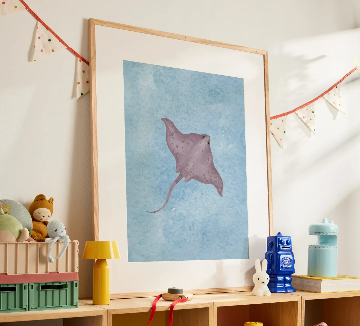 Blu pastinaca poster da Happyfacespace