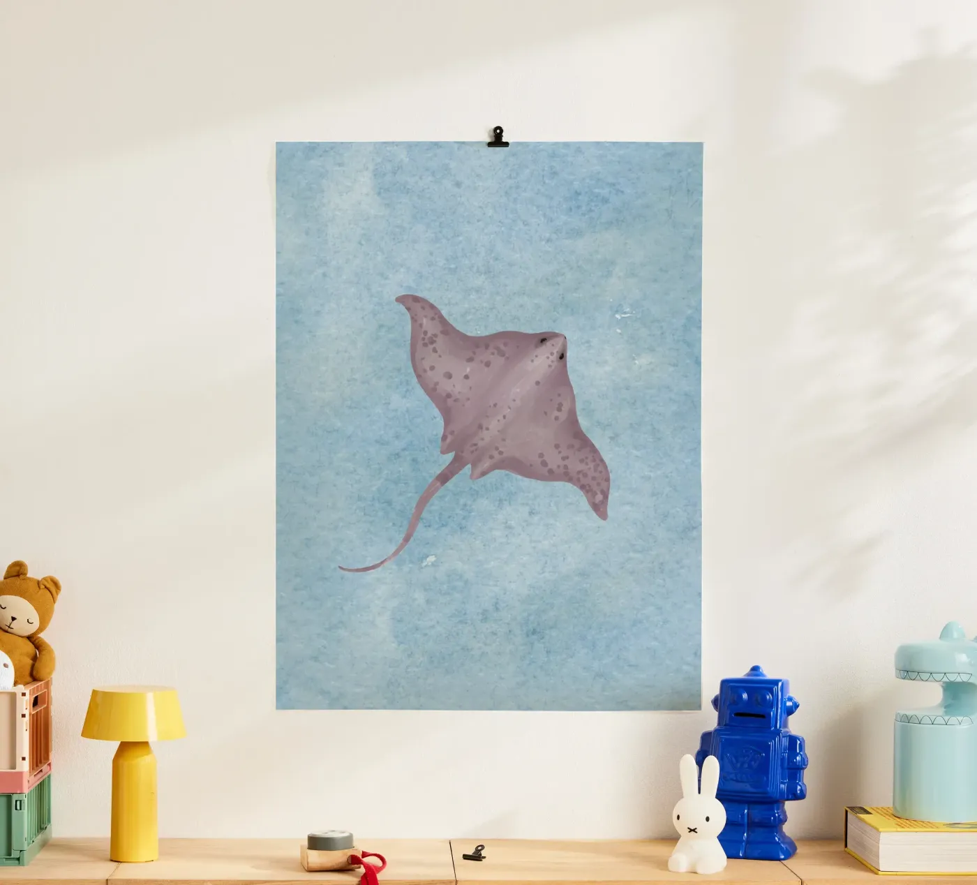 Blu pastinaca poster da Happyfacespace