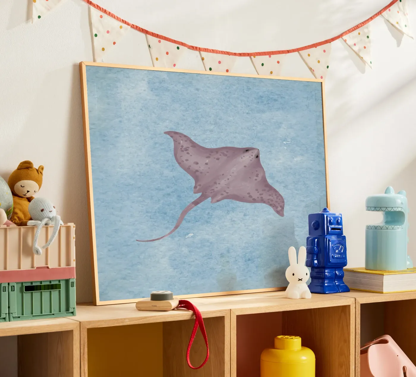 Blu pastinaca poster da Happyfacespace