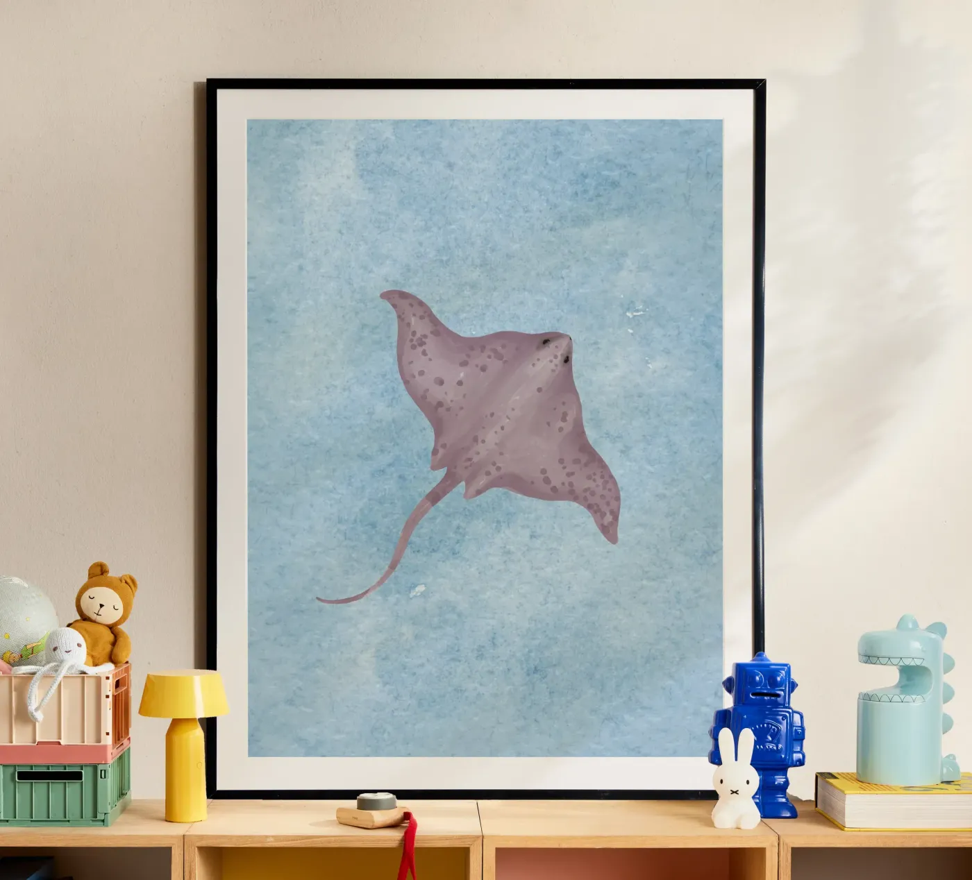 Blu pastinaca poster da Happyfacespace