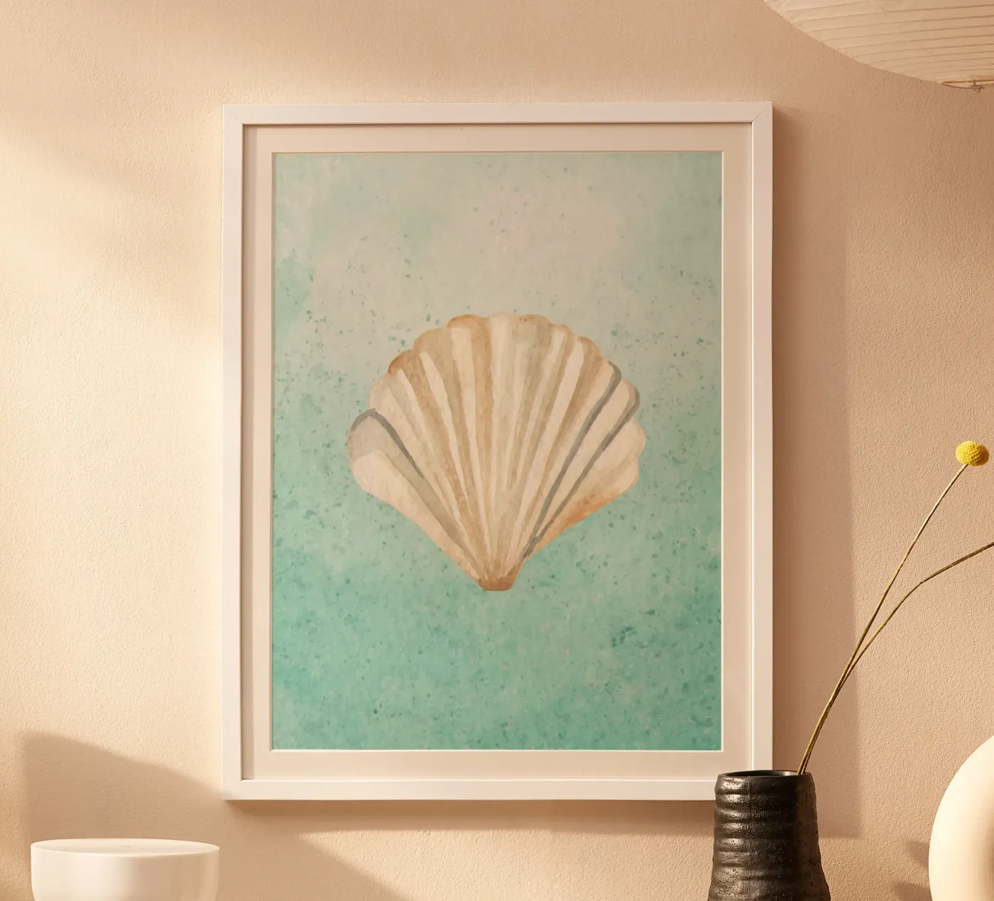 Seashell Green poster by WijdevenDesign
