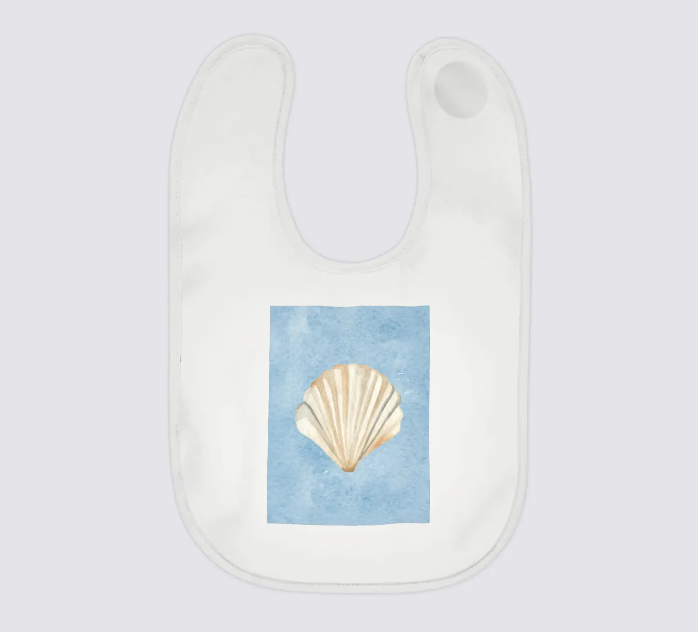 Blu conchiglia bavaglino da Happyfacespace