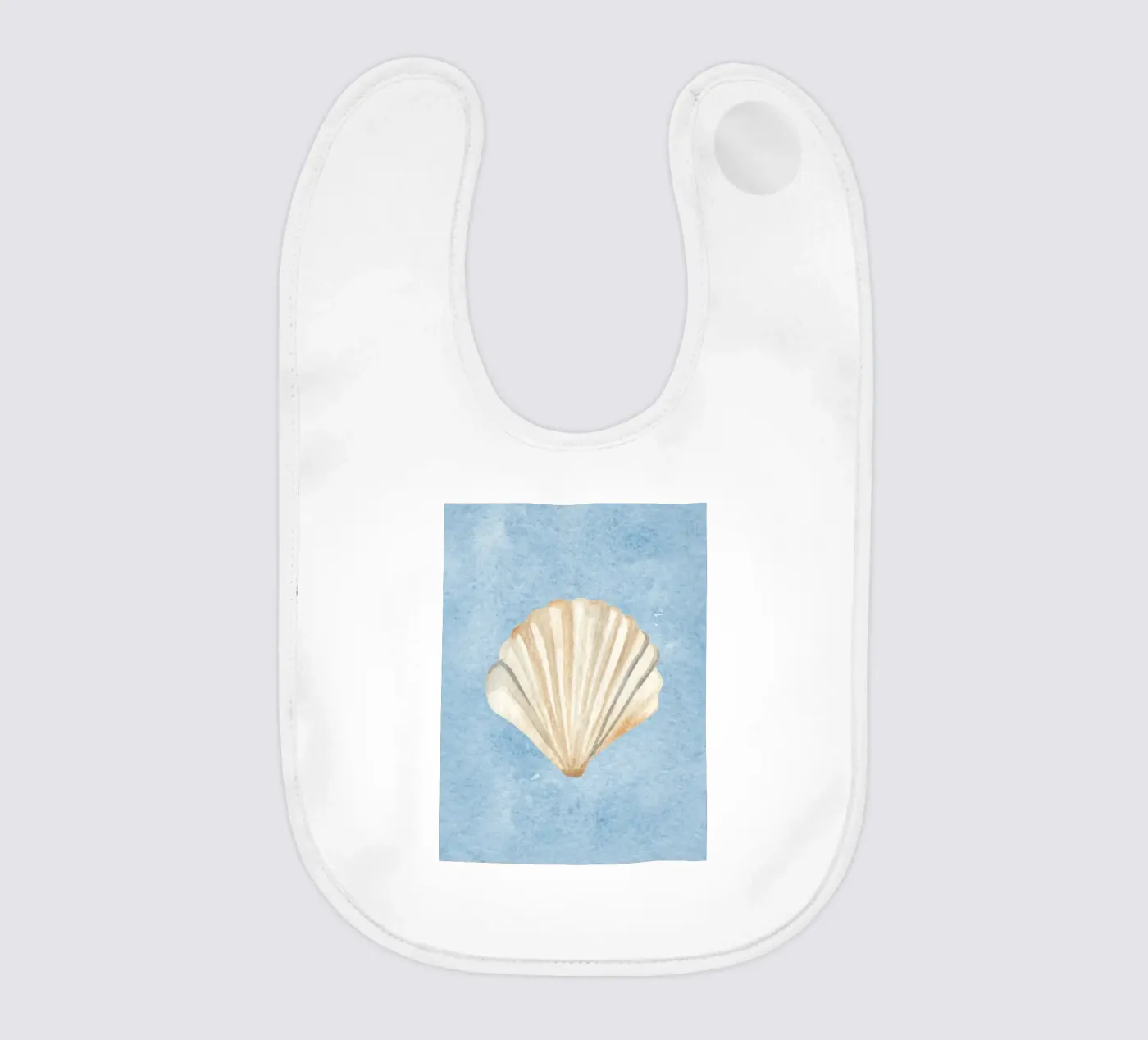 Blu conchiglia bavaglino da Happyfacespace