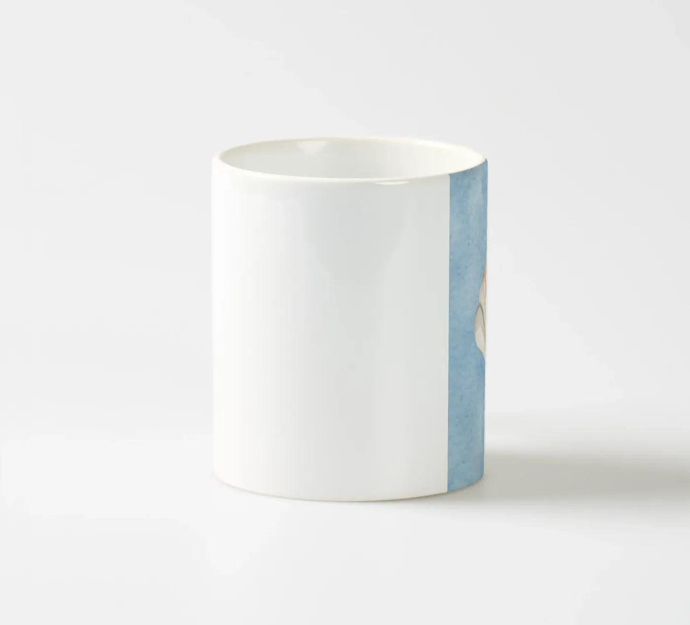 Seashell Blue ceramic mug by Happyfacespace