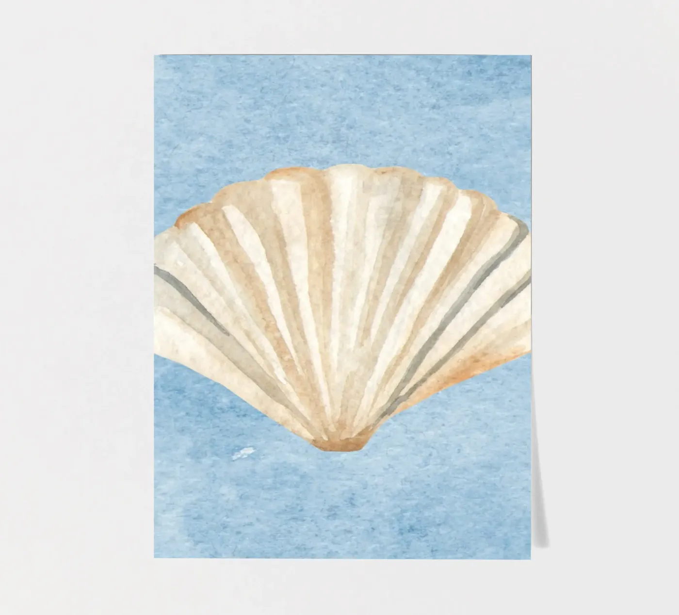 Seashell Blue sticker sheet by Happyfacespace