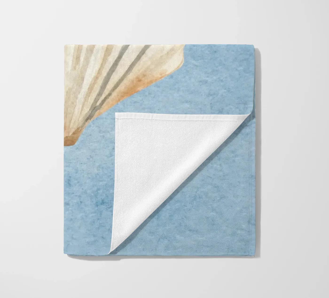 Seashell Blue telo mare da Happyfacespace