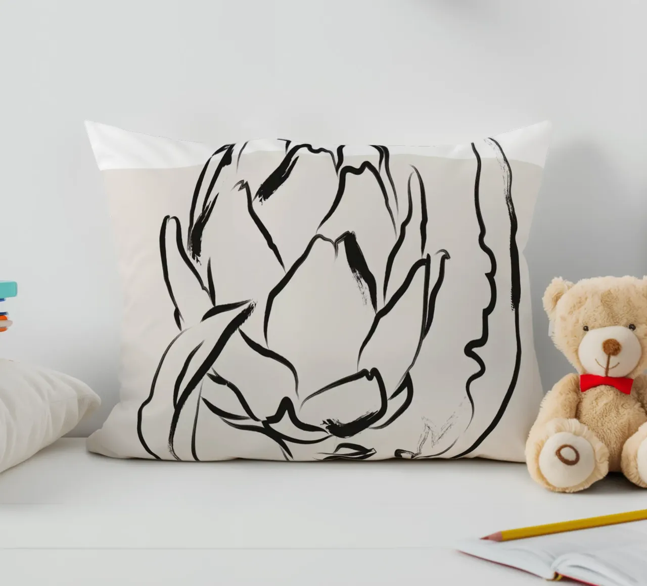 Boho Bohemian 6 Artichoke cuscino da Boho Print Collection