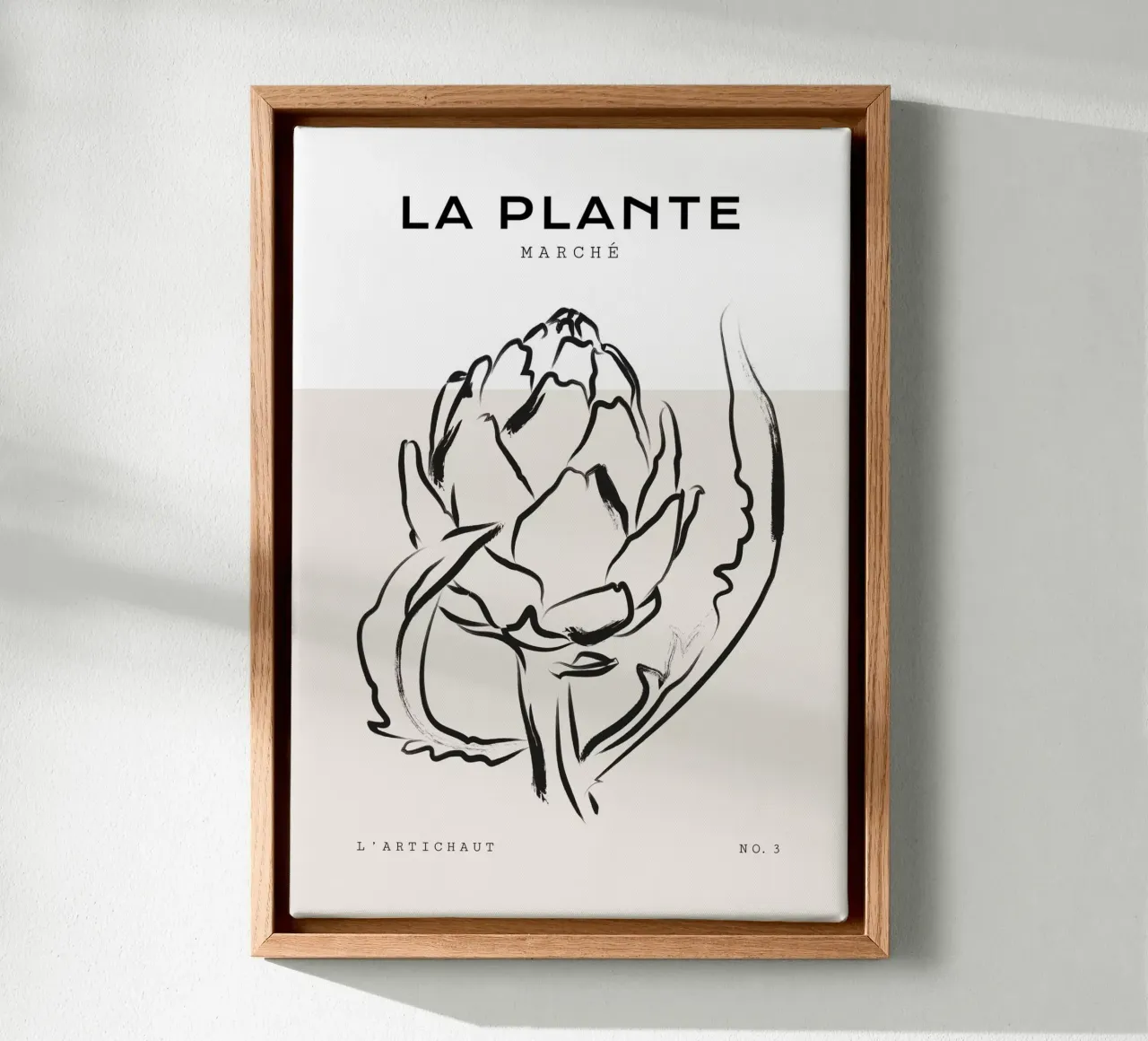 Boho Bohemian 6 Artichoke tela con Cornice a cassetta da Boho Print Collection