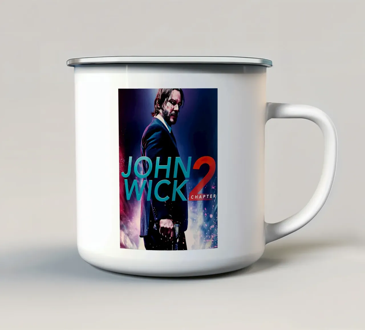 John Wick 2 tazza in smalto da Dumery Art