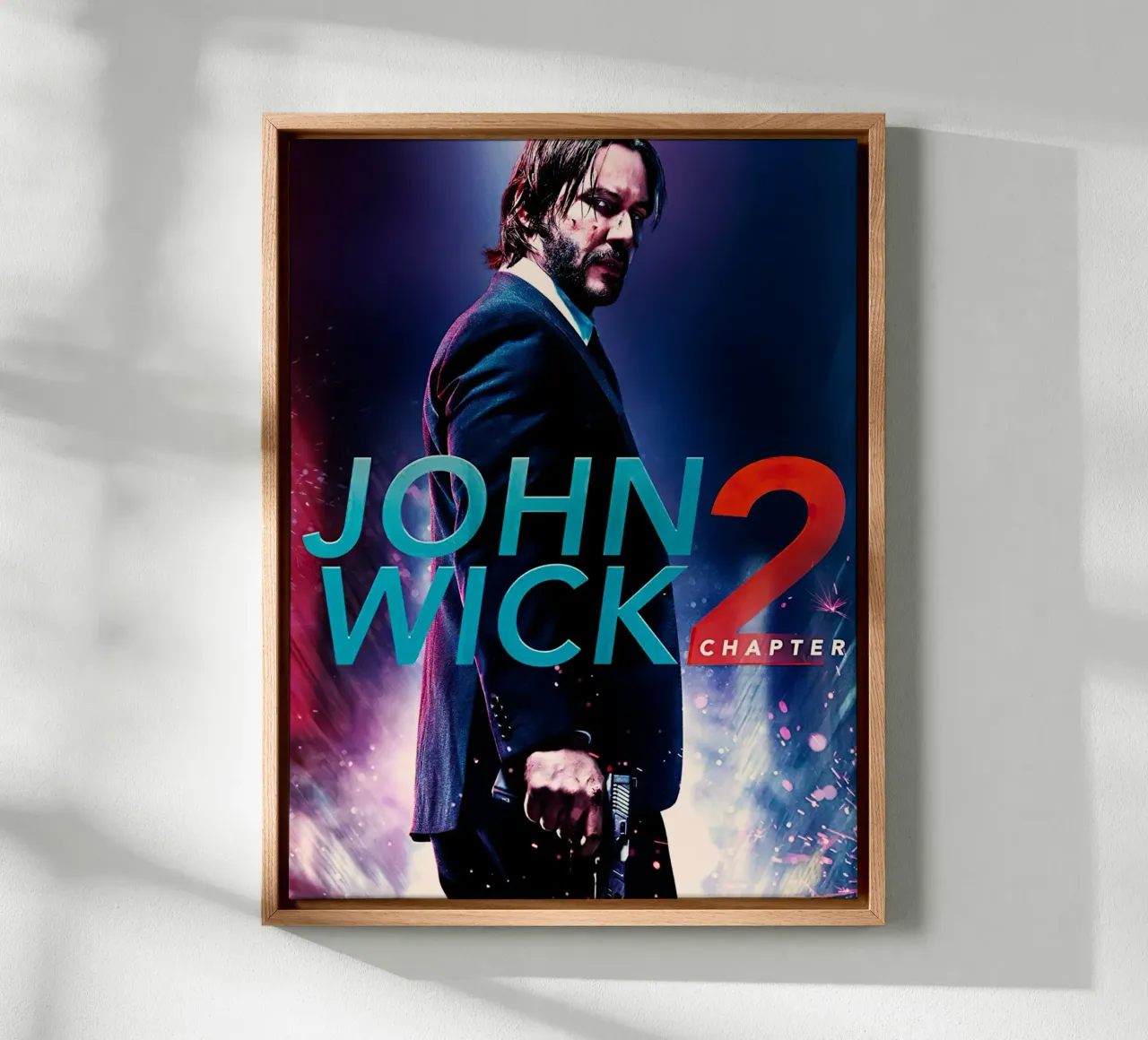 John Wick 2 tela con Cornice a cassetta da Dumery Art