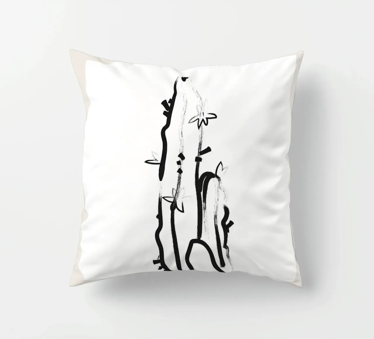 Boho Bohemian 6 Cactus cuscino da Boho Print Collection