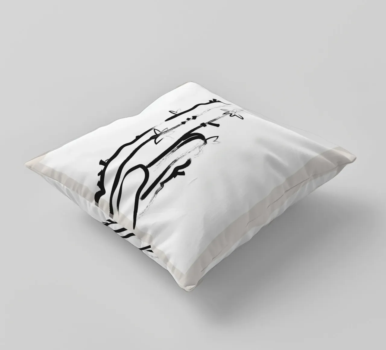 Boho Bohemian 6 Cactus cuscino da Boho Print Collection