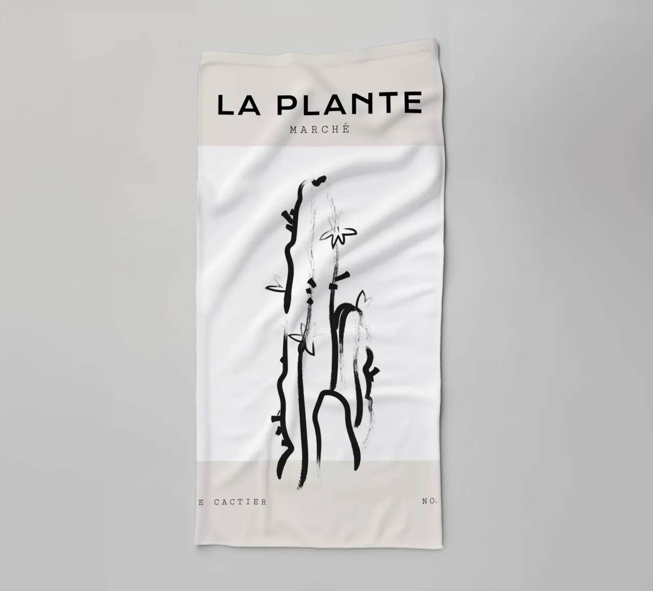 Boho Bohemian 6 Cactus asciugamano da bagno da Boho Print Collection