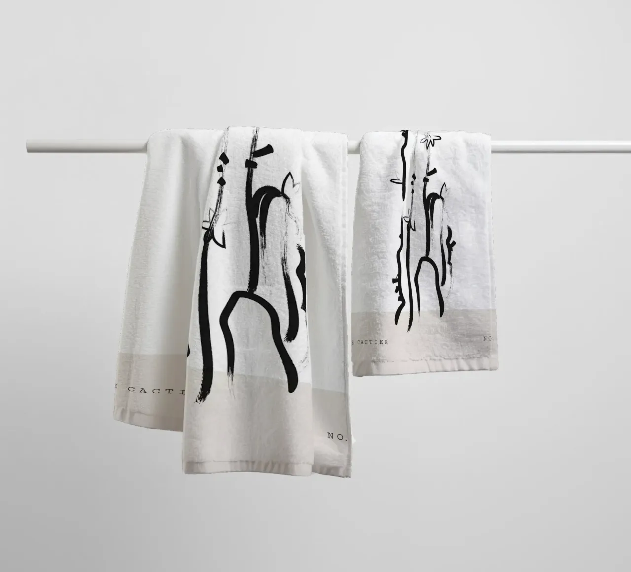 Boho Bohemian 6 Cactus asciugamano da bagno da Boho Print Collection