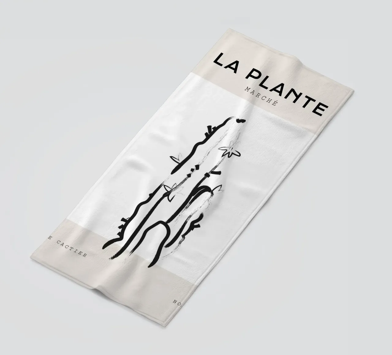 Boho Bohemian 6 Cactus telo mare da Boho Print Collection