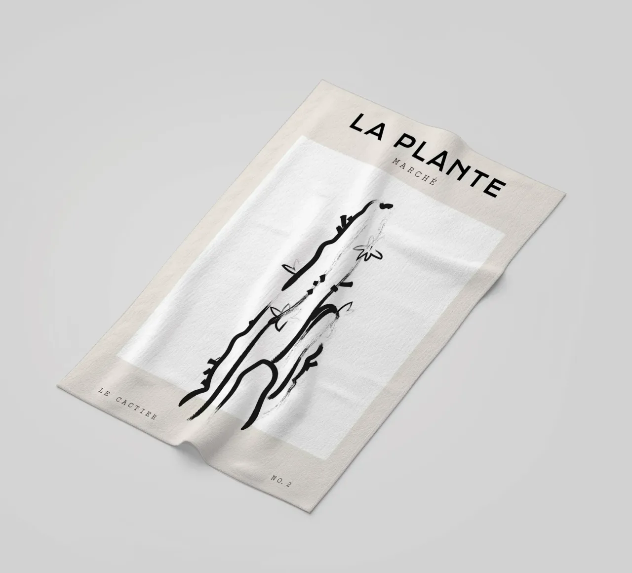 Boho Bohemian 6 Cactus telo mare da Boho Print Collection