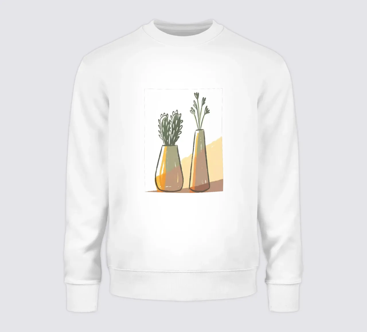 Jarrón con cactus y florero sudadera de PREKETEWE