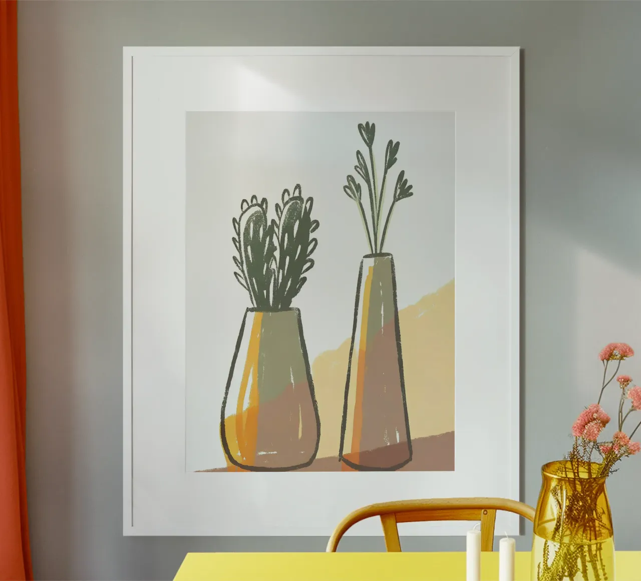 Vaso per cactus e vaso per fiori poster da PREKETEWE