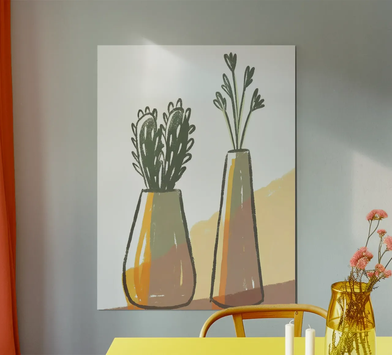 Vaso per cactus e vaso per fiori poster da PREKETEWE