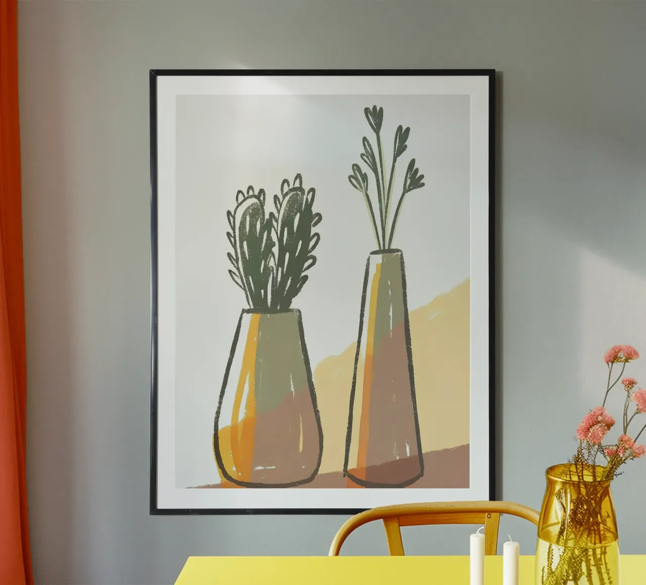 Vaso per cactus e vaso per fiori poster da PREKETEWE