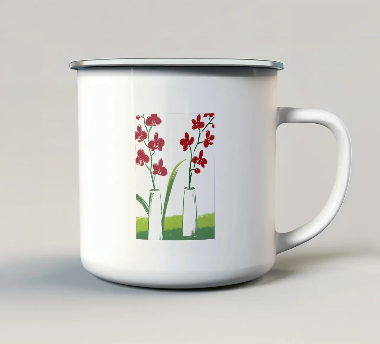 Due vasi di fiori tazza in smalto da PREKETEWE