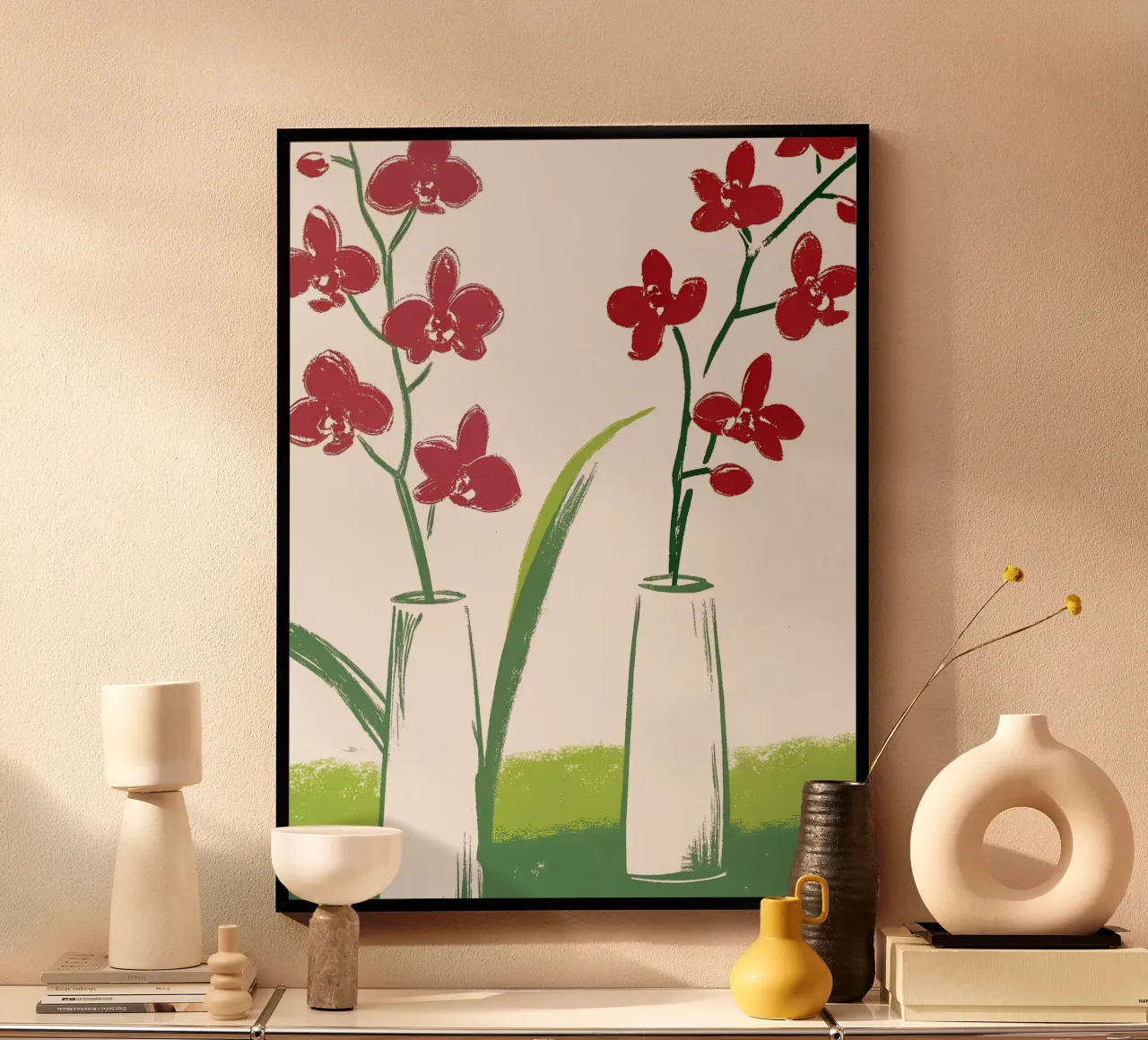 Due vasi di fiori poster da PREKETEWE