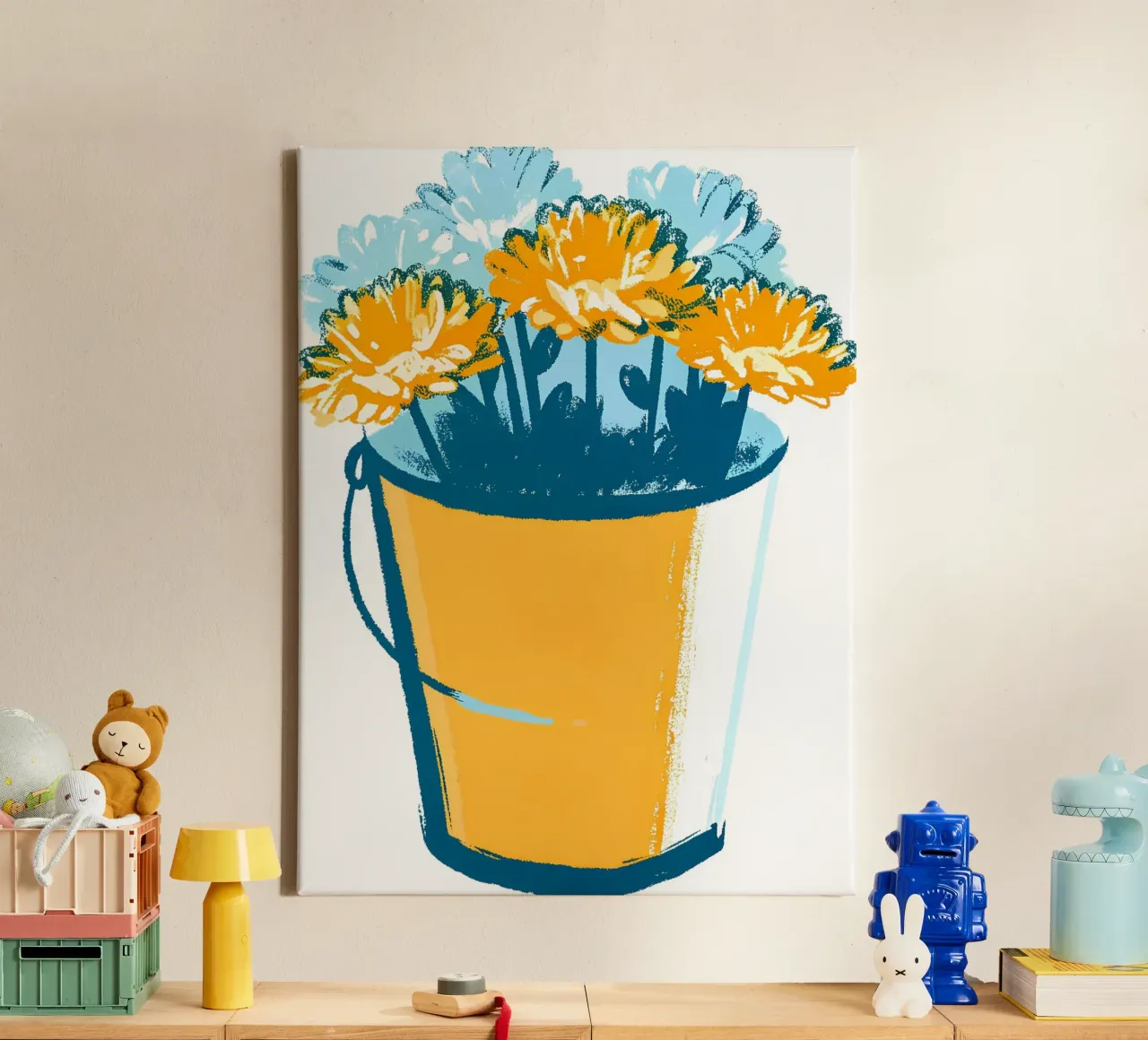 Vaso di fiori tela con Cornice a cassetta da PREKETEWE