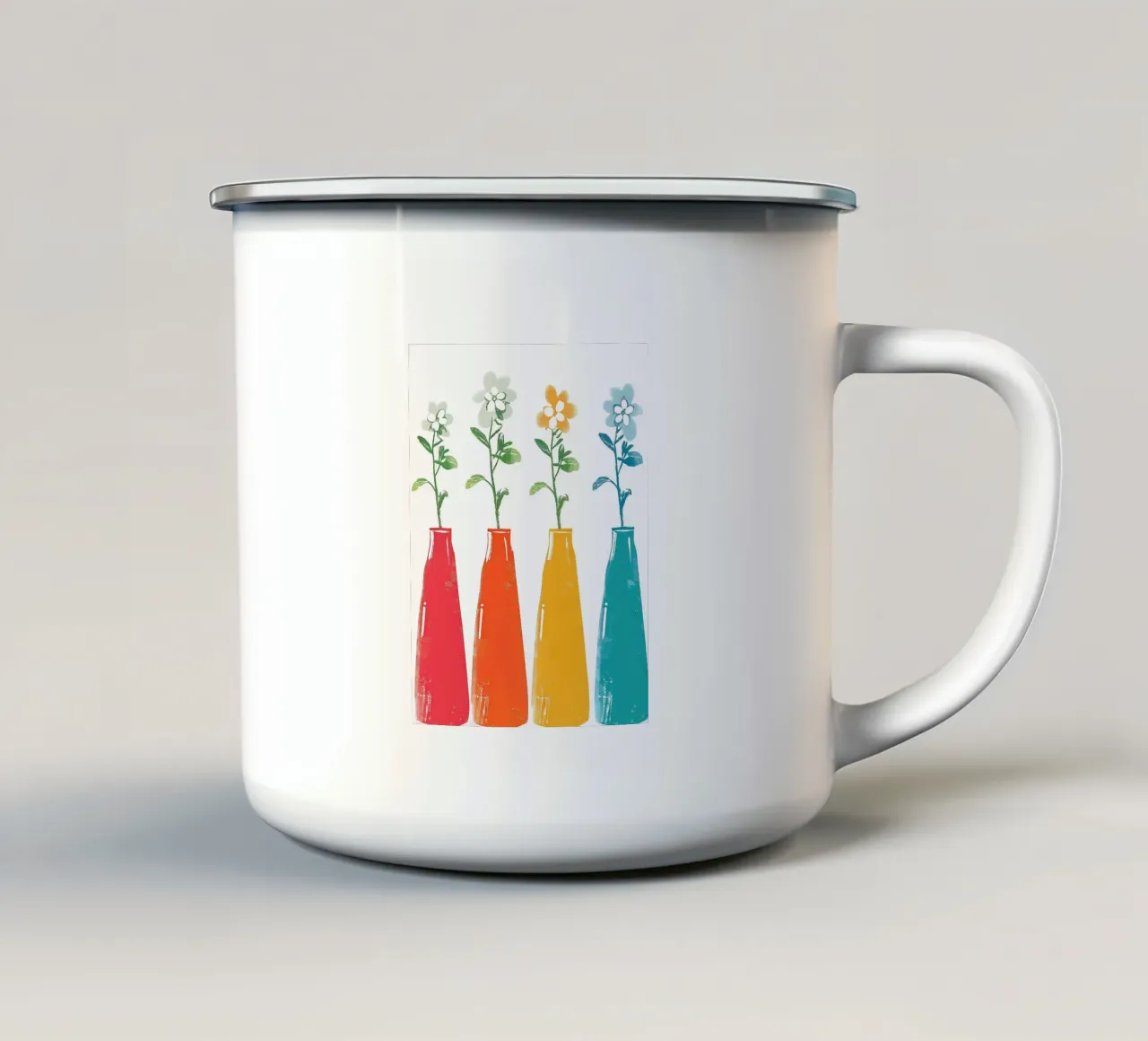 Quattro vasi di fiori tazza in smalto da PREKETEWE