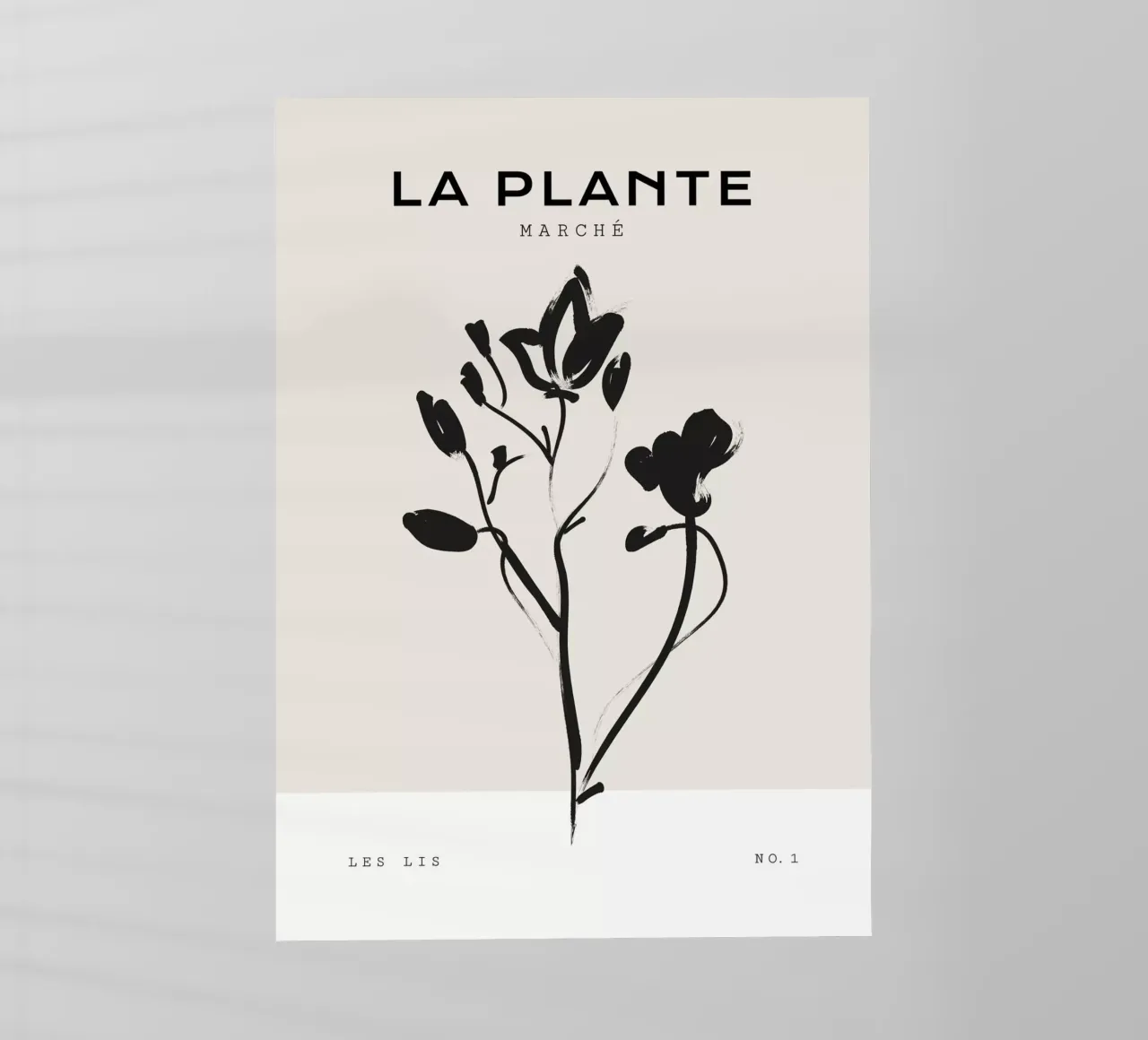 Boho Bohemian 6 Lily pellicola backlit da Boho Print Collection