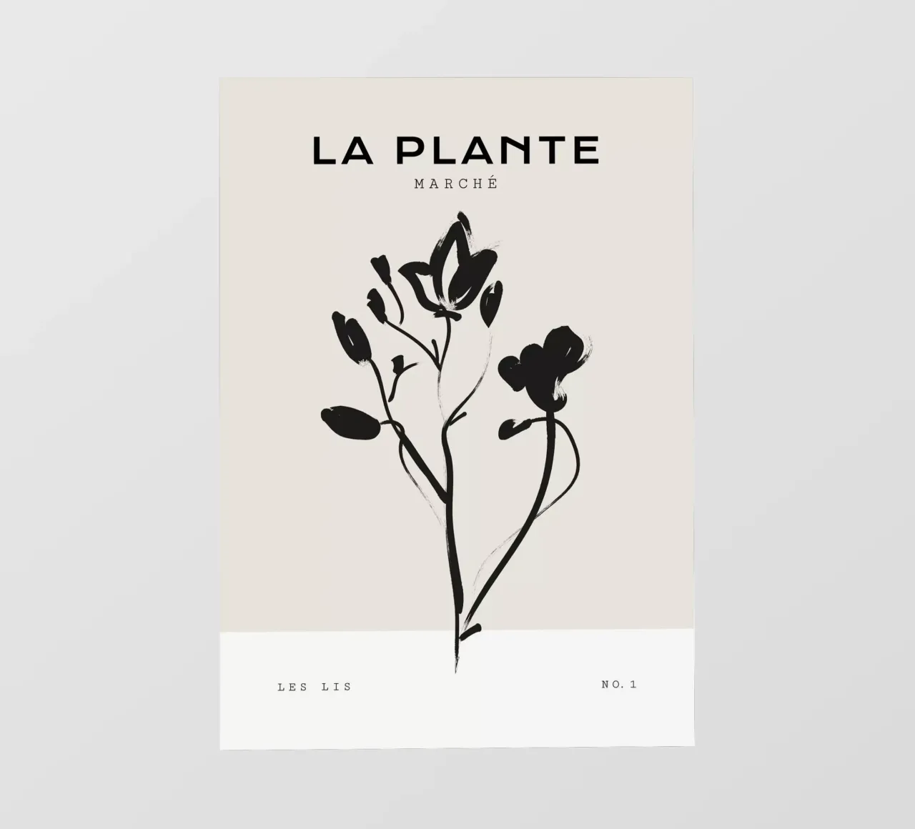 Boho Bohemian 6 Lily pellicola backlit da Boho Print Collection