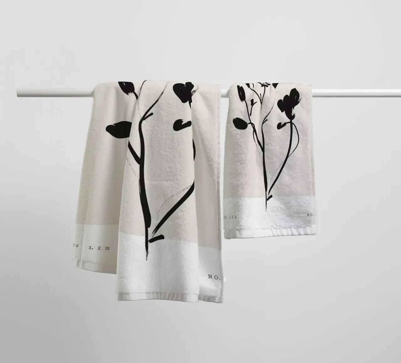 Boho Bohemian 6 Lily toalla de baño de Boho Print Collection