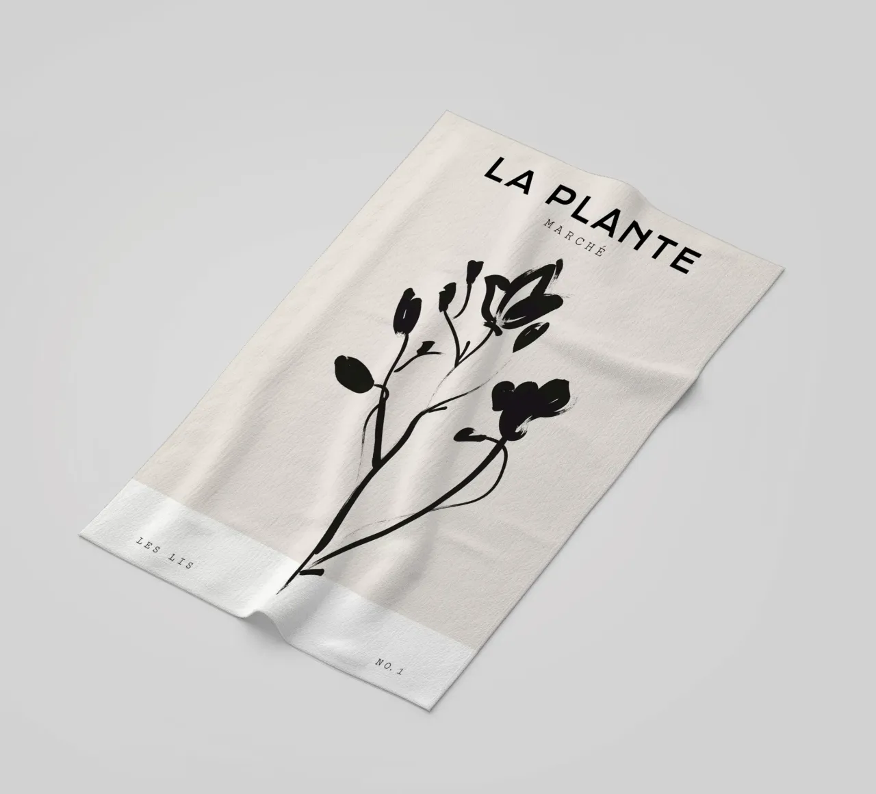 Boho Bohemian 6 Lily beach towel by Boho Print Collection