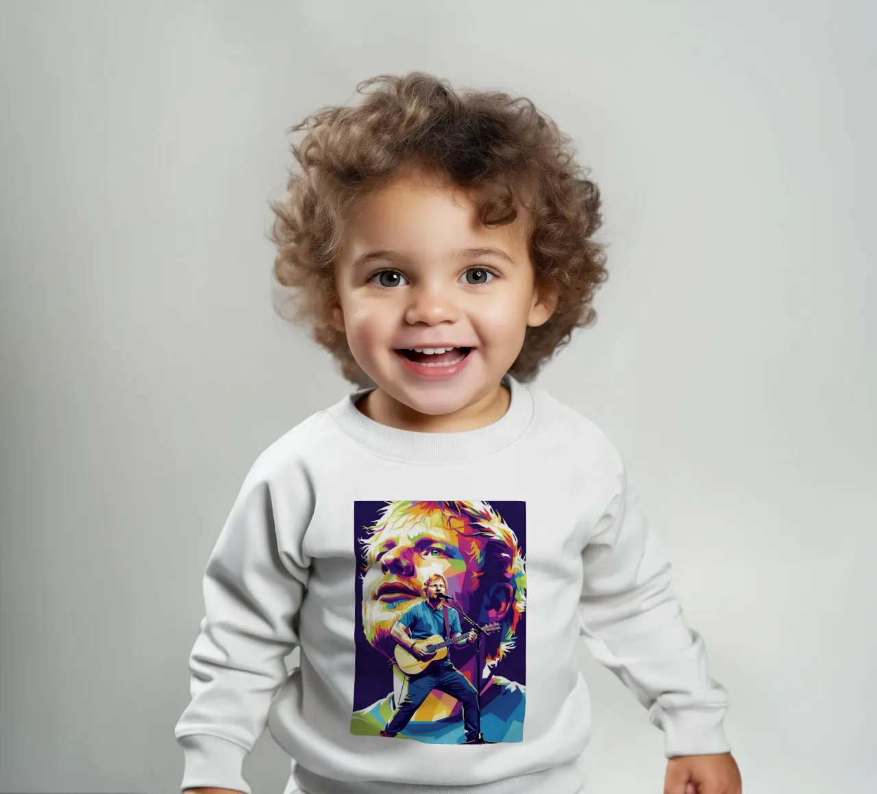 Ed Sheeran pop art felpa neonato da Hantamrata